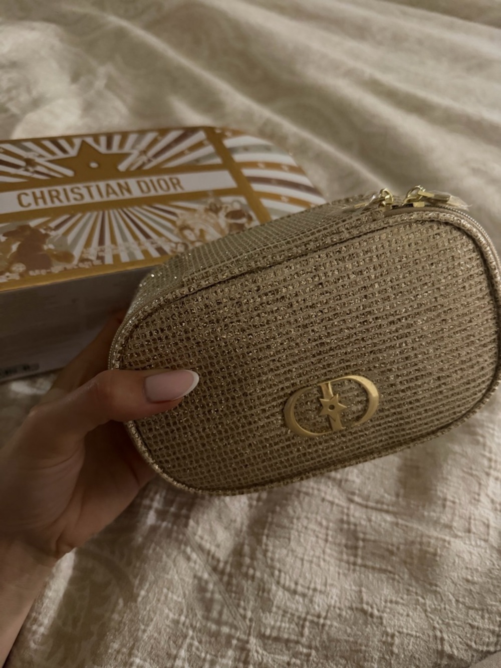 Dior Beauty set with cosmetic pouch